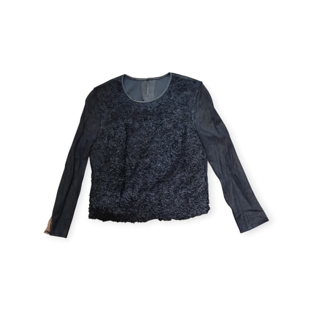 레리앙 플라워 플리츠 블라우스