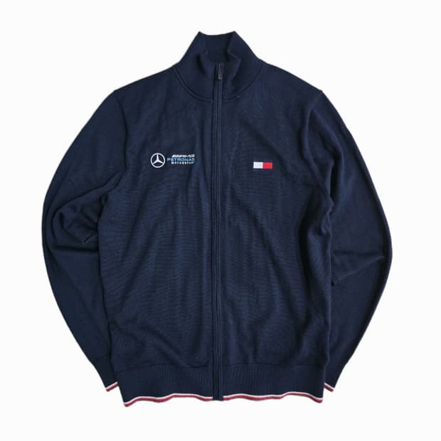타미힐피거 메르세데스 벤츠 니트 집업 L 새상품