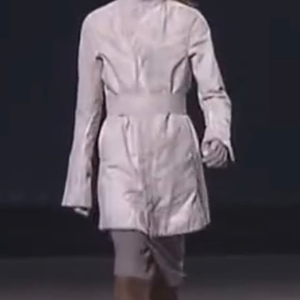 릭오웬스 11fw 화이트 코트