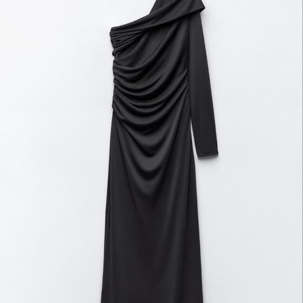 자라 언밸런스 드레이프 원피스 (새상품)