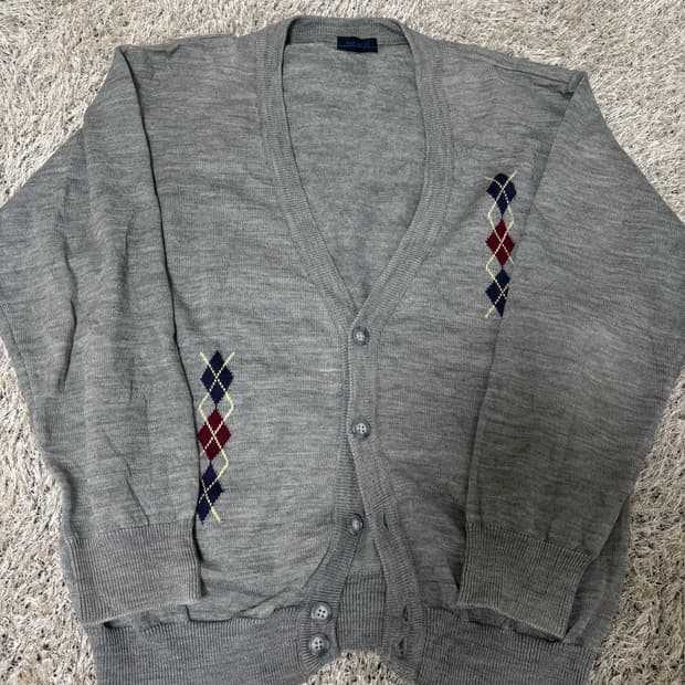 일제 FUJI YACHT 울 가디건 사이즈 105-110