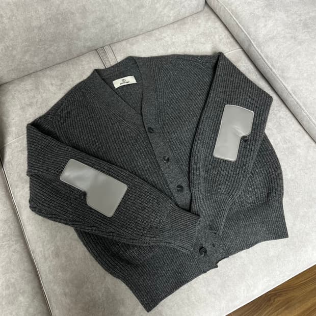 이얼즈어고 로버 울 가디건 멜란지 그레이