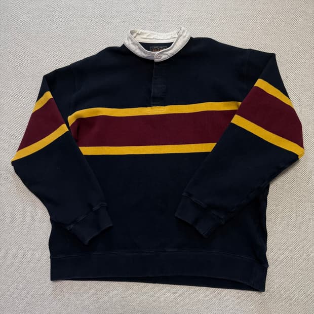 빔즈 럭비 스트라이프 셔츠 맨투맨