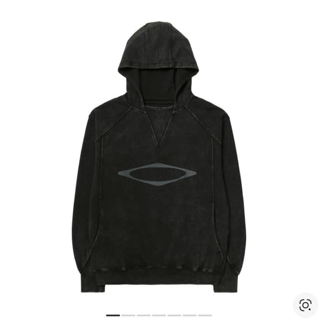 (W) 미스치프 블리치드 풀오버 후드 워시드 블랙 (L)