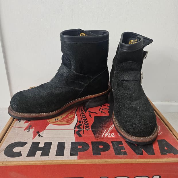 치페와 CHIPPEWA 스웨이드 엔지니어부츠