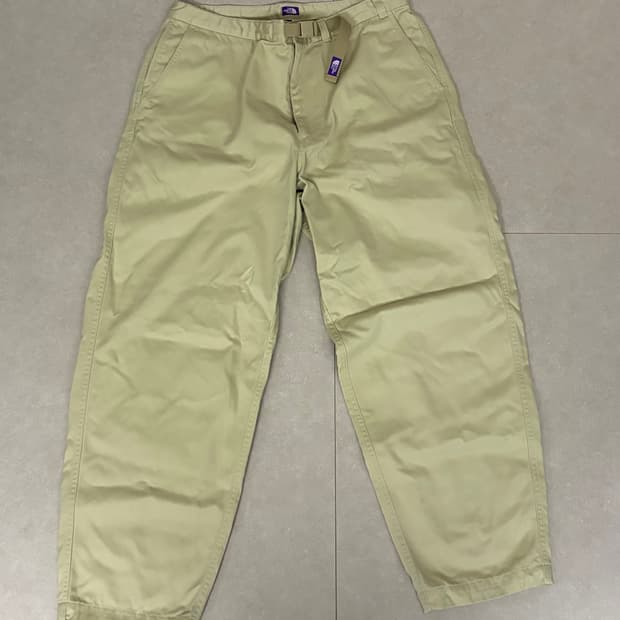 노스페이스 퍼플라벨 와이드테이퍼드 치노팬츠 34