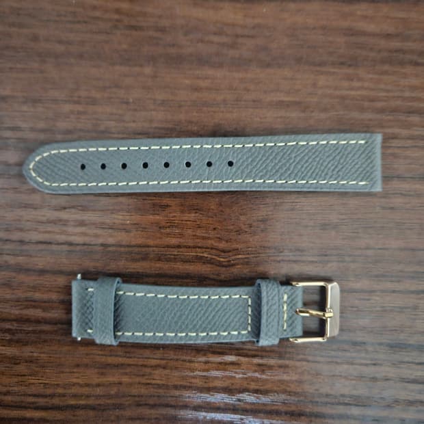 가죽 시계줄 그레이 18mm