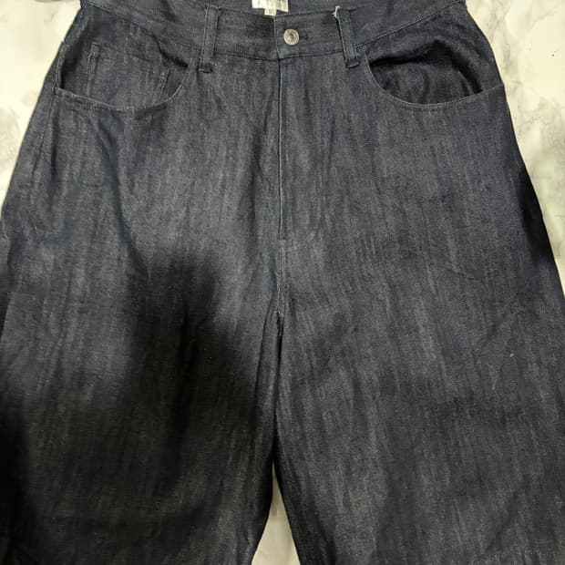 Deaile rigid baggy denim