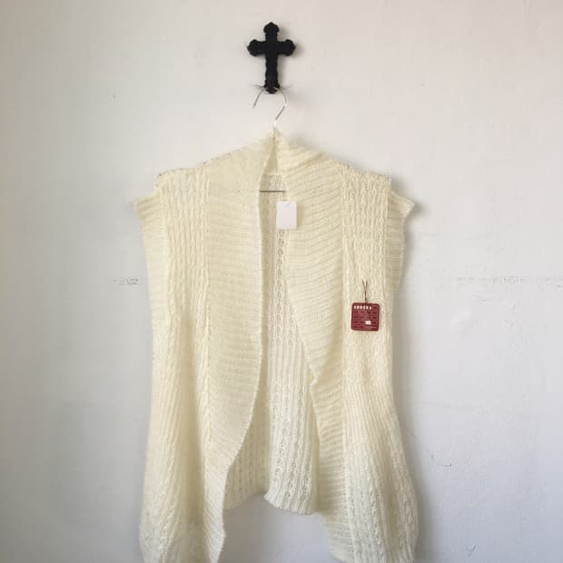 Knit open cardigan