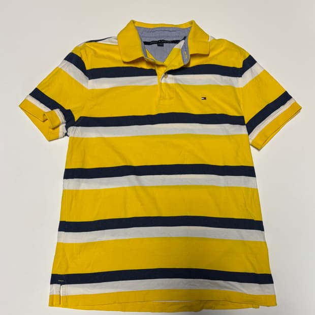 타미힐피거 귀여운 스트라이프 폴로 pk 반팔 카라티 M