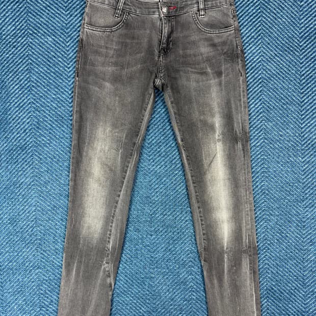 필립 플레인 스키니 데님 팬츠 