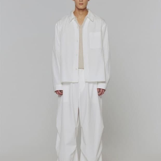 아모멘토 cotton nylon pocket shirts