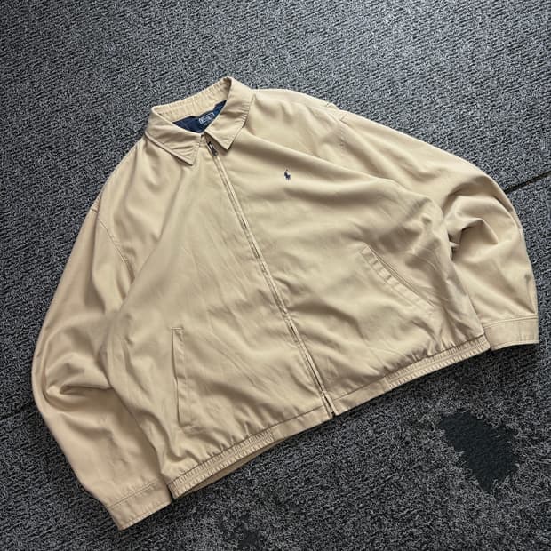 폴로 랄프로렌 포니로고 베이지 해링턴 스윙톱 자켓 3315