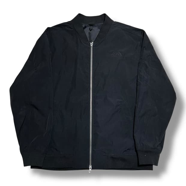 The North Face 블랙 나일론 항공 자켓