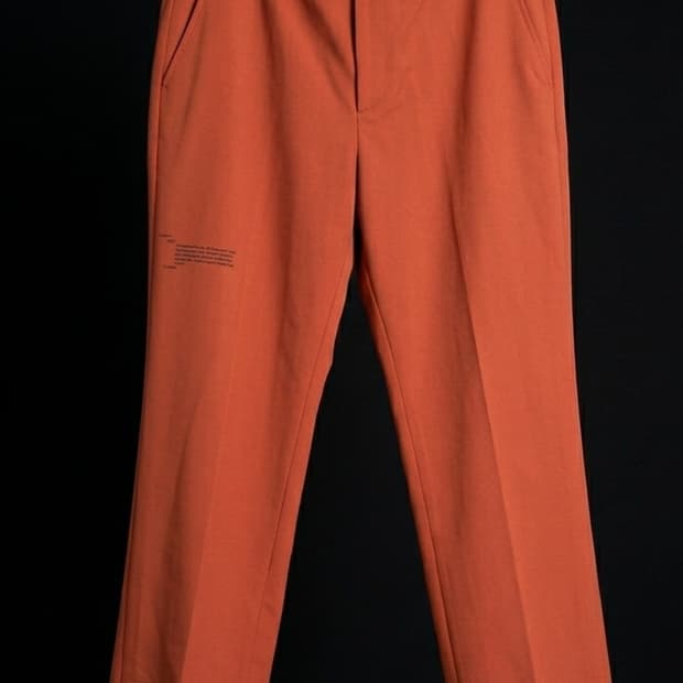 [M] 엔엔엔원 사이드 스플릿 플레어 브라운 울 팬츠