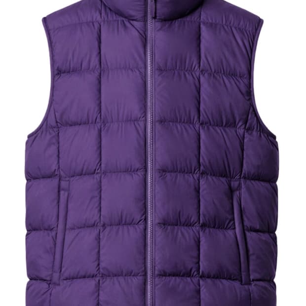 유니클로 퍼프테크 베스트 퍼플