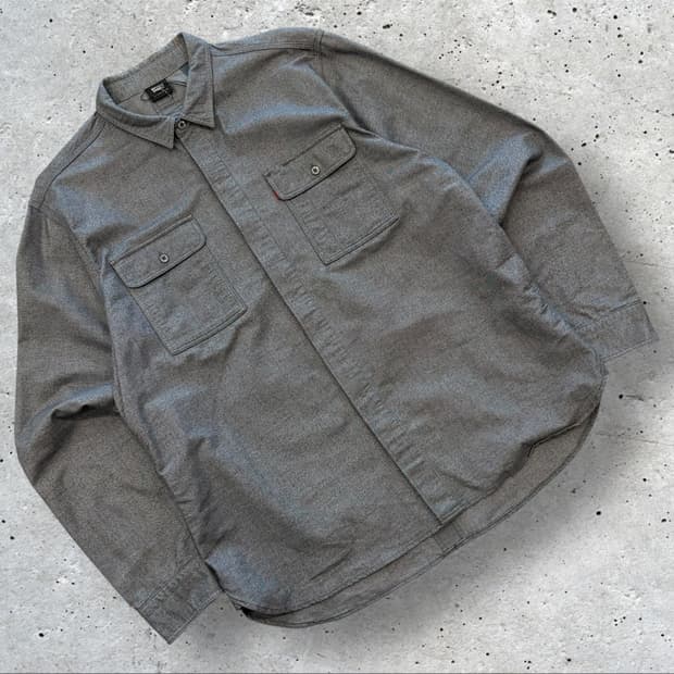 [L] 리바이스 그레이 투포켓 셔츠 남방 D343