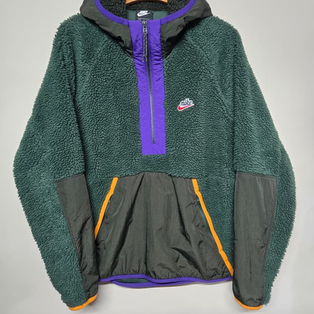 나이키 쉐르파 플리스 후드 아노락 L