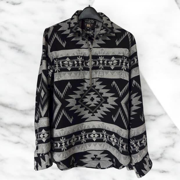 더블알엘 navajo 나바호 오버셔츠 맨투맨
