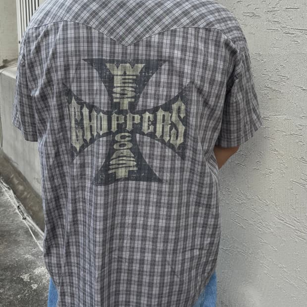 west coast choppers 웨스턴 체크 셔츠