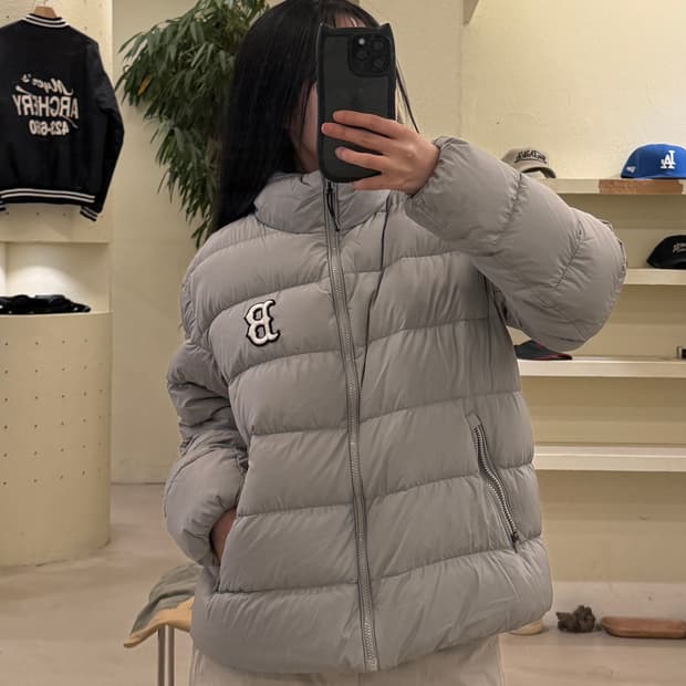 MLB 보스턴 레드삭스 빅로고 경량 다운 패딩 U126