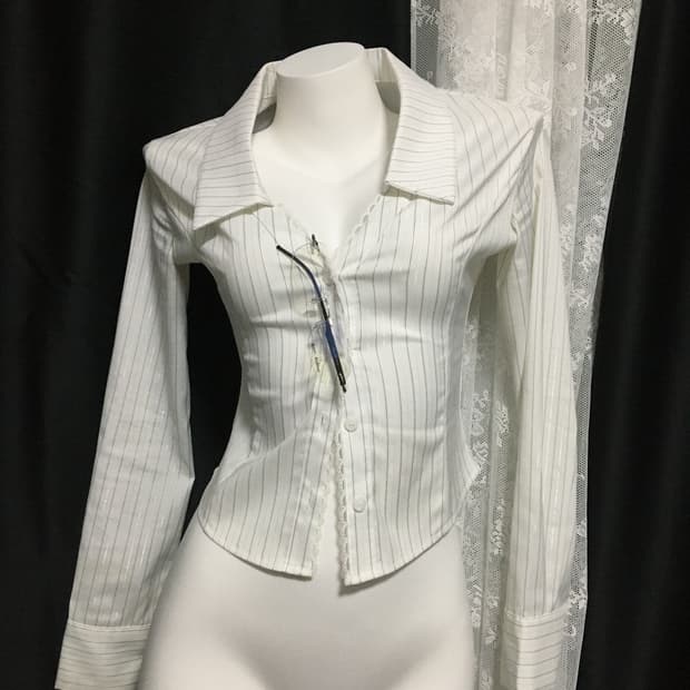 Cladda Lace Princess Shirt White