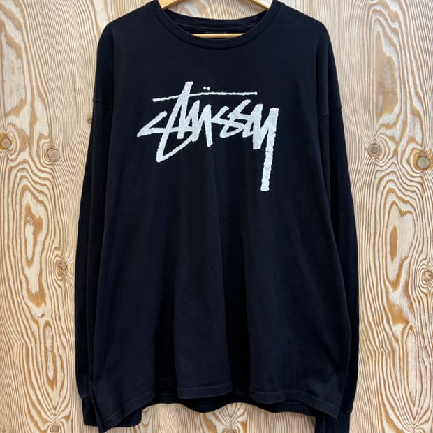 스투시 빅 로고 프린팅 롱슬리브