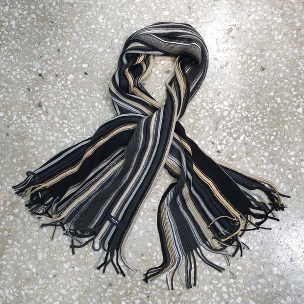 BEAMS HEART 스트라이프 머플러