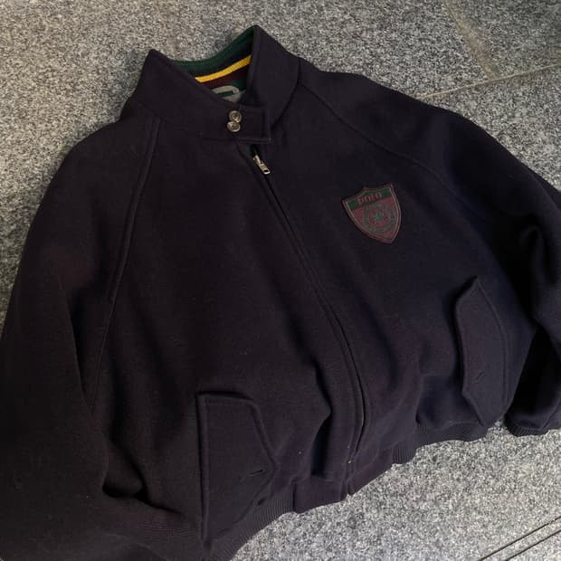 폴로 90s 울 블루종