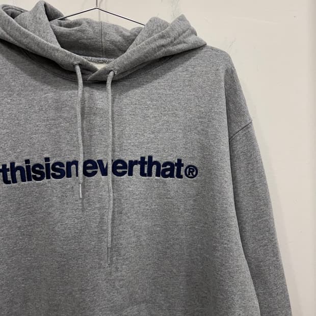 디스이즈네버댓 클래식 로고 헤비코튼 후드티