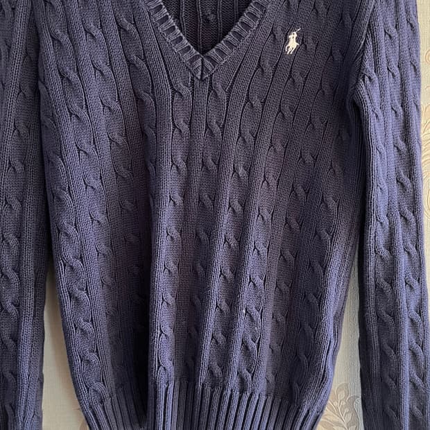 폴로 랄프로렌 꽈배기 니트 s