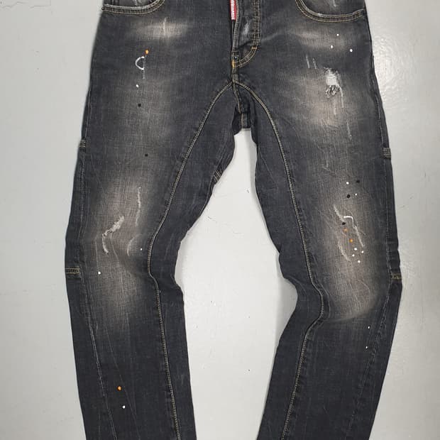 새것 디스퀘어드2 남성 데미지 워싱 청바지 46