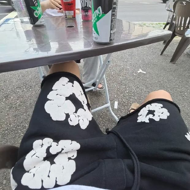 데님티어스 반바지 블랙