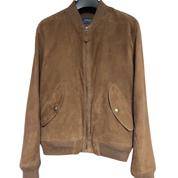 폴로 랄프로렌 스웨이드 보머 자켓