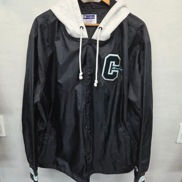 챔피온 빅사이즈 부클 c 로고 후드 코치자켓 xxl xxxl