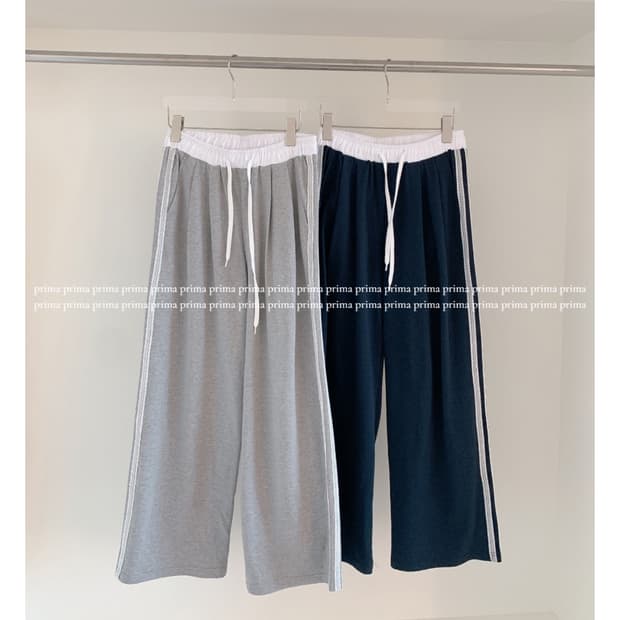 레이스 삼선 트레이닝 팬츠