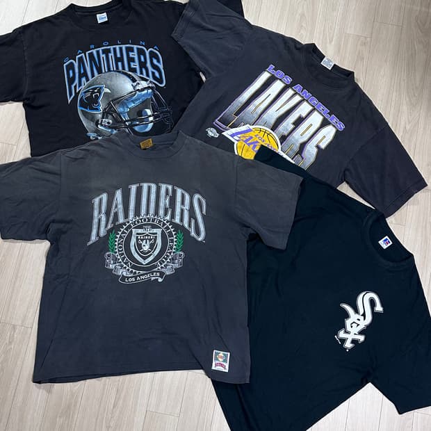 빈티지 티셔츠 4장 묶음