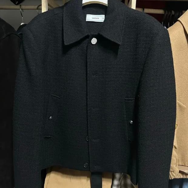 웨이비니스 트위드자켓 블랙 1사이즈