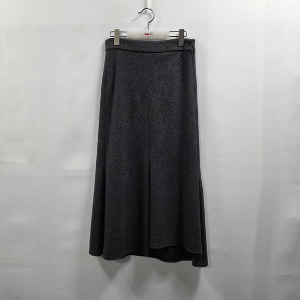 1136 랑방컬렉션 울 캐시미어 스커트 55~66 / 차콜 / 22년