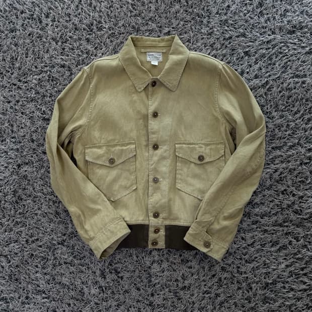 더블알엘 린넨 플라이트 자켓