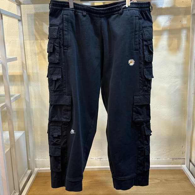 나이키 피스마이너스원 콜라보 와이드 팬츠 블랙 L