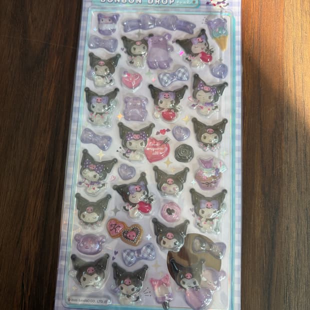 쿠로미 봉봉드롭 스티커