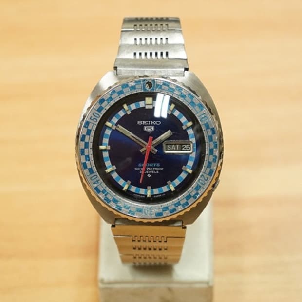 60s 세이코 5 스포츠 6119-8300 랠리 다이버 오토매틱 시계