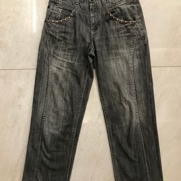 빈티지 그레이 워싱 진