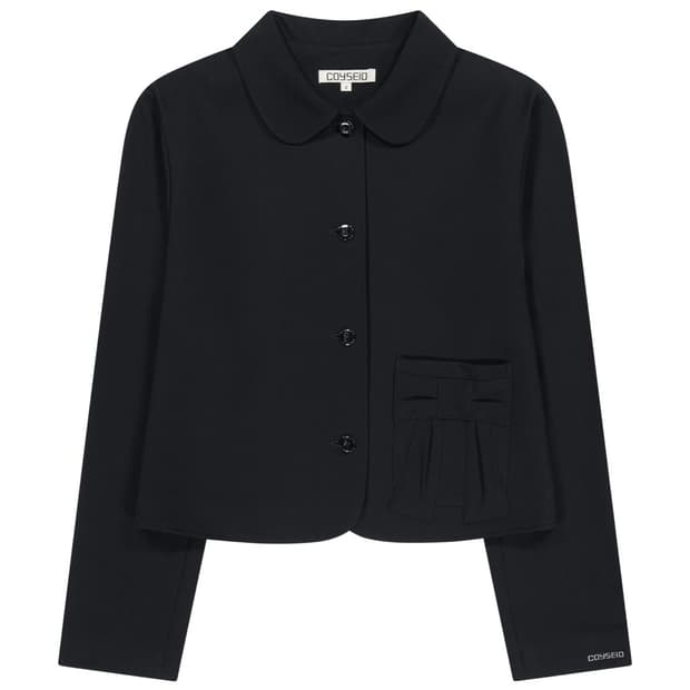 코이세이오 리본 자켓 블랙 1