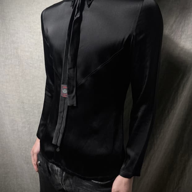 JPG 02SS Classique The Tie Satin Shirt