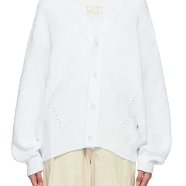 렉토 베이비 블루 릴렉스핏 가디건