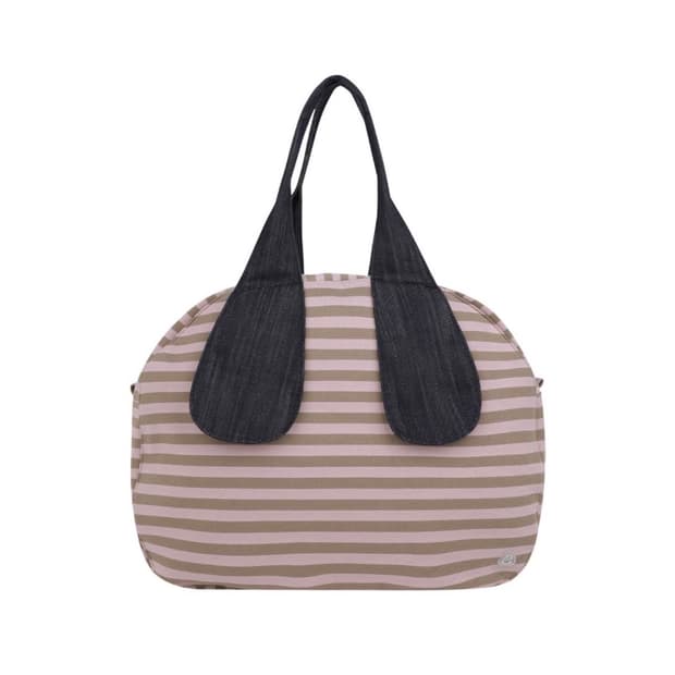 코이세이오 stripe bag 핑크베이지