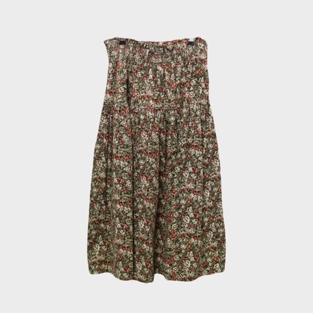 플라워 캉캉 롱 스커트 60198