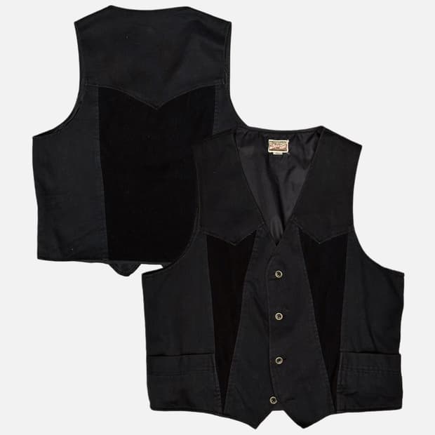 western corduroy detail vest